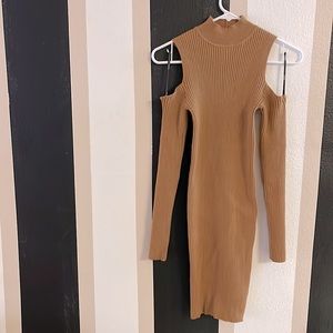 Forever 21 brown/tan sweater dress  small